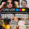 Forever Körper Aufkleber Tattoo Papier - A4 wasserfest LASER oder LED Drucker